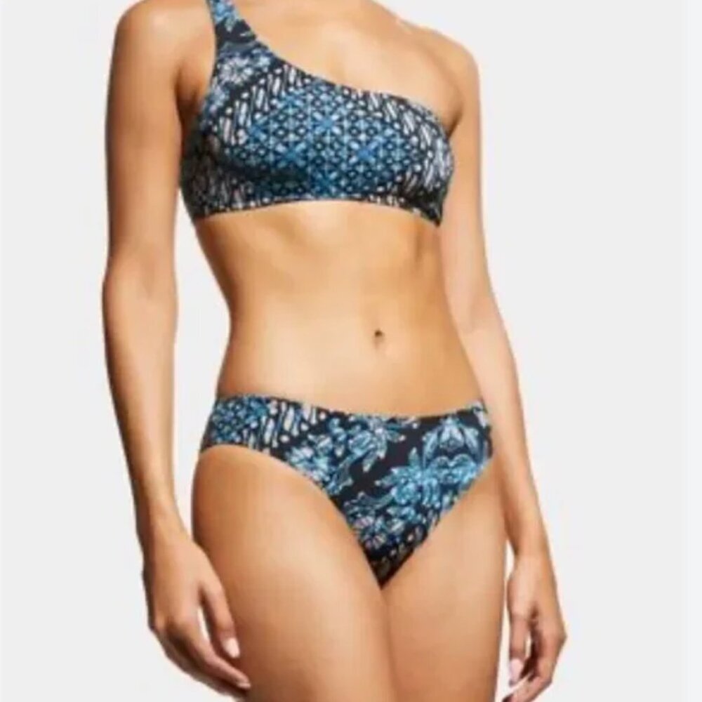 Ulla Johnson NWT Dani Bikini Bottom Pattern Azure Size Small Tropical  B21 - Picture 5 of 14